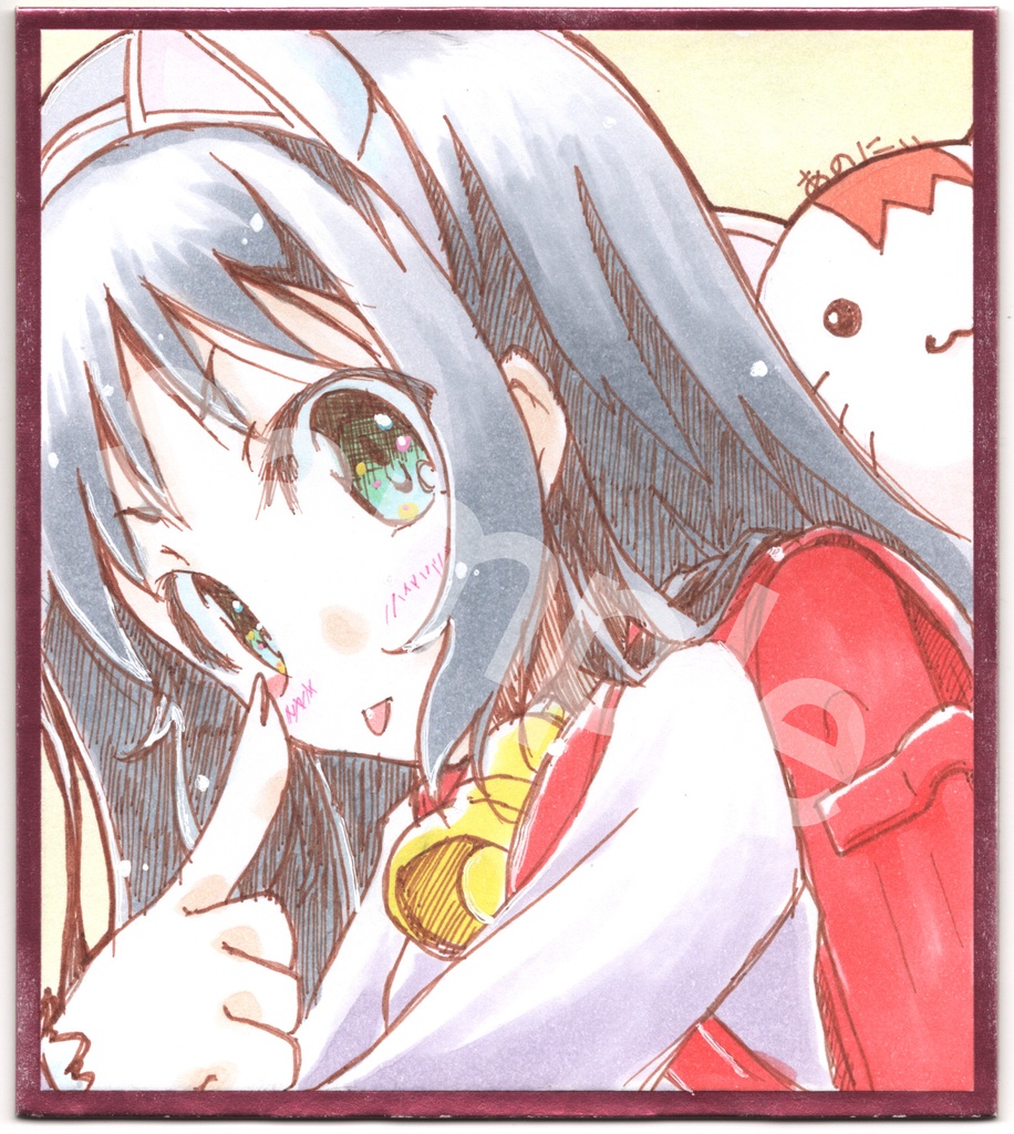 直筆色紙　葉月クルミ　※色紙の複数種類同時購入はご遠慮ください