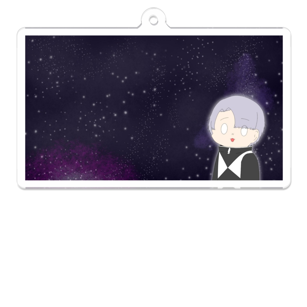 2周年記念 サムネ キーホルダー 宇宙さンま