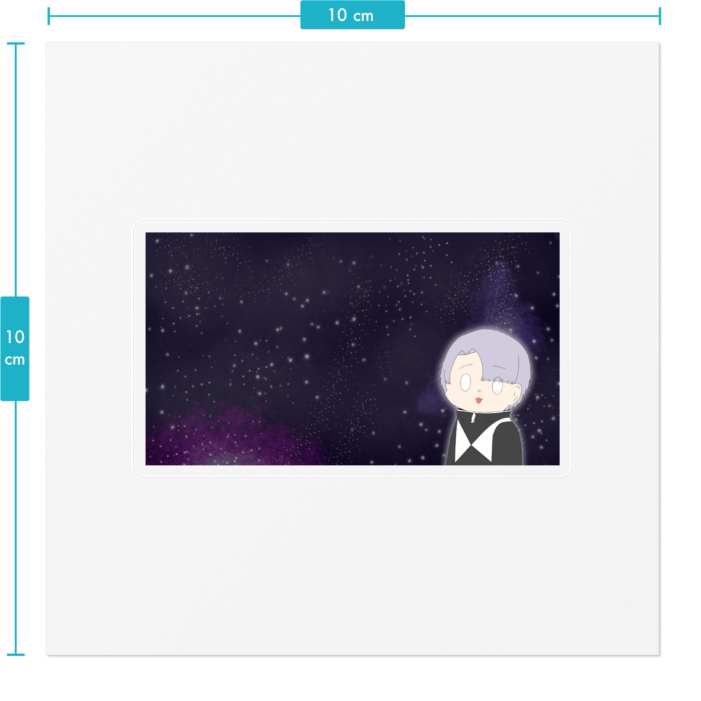2周年記念 サムネイルステッカー 宇宙さンま