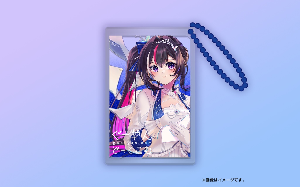 【こみトレ46新作】ドレスAZKi グリッターアクリルキーホルダー 【非公式】