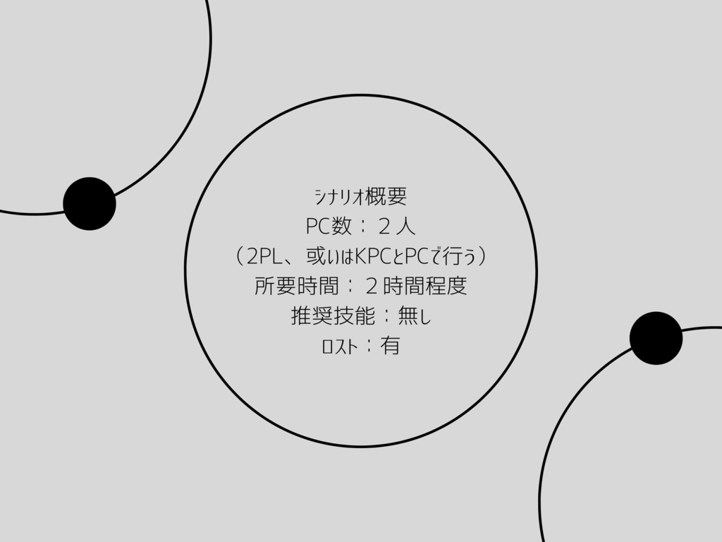 クトゥルフ神話TRPG6版非公式シナリオ「Heliopause」