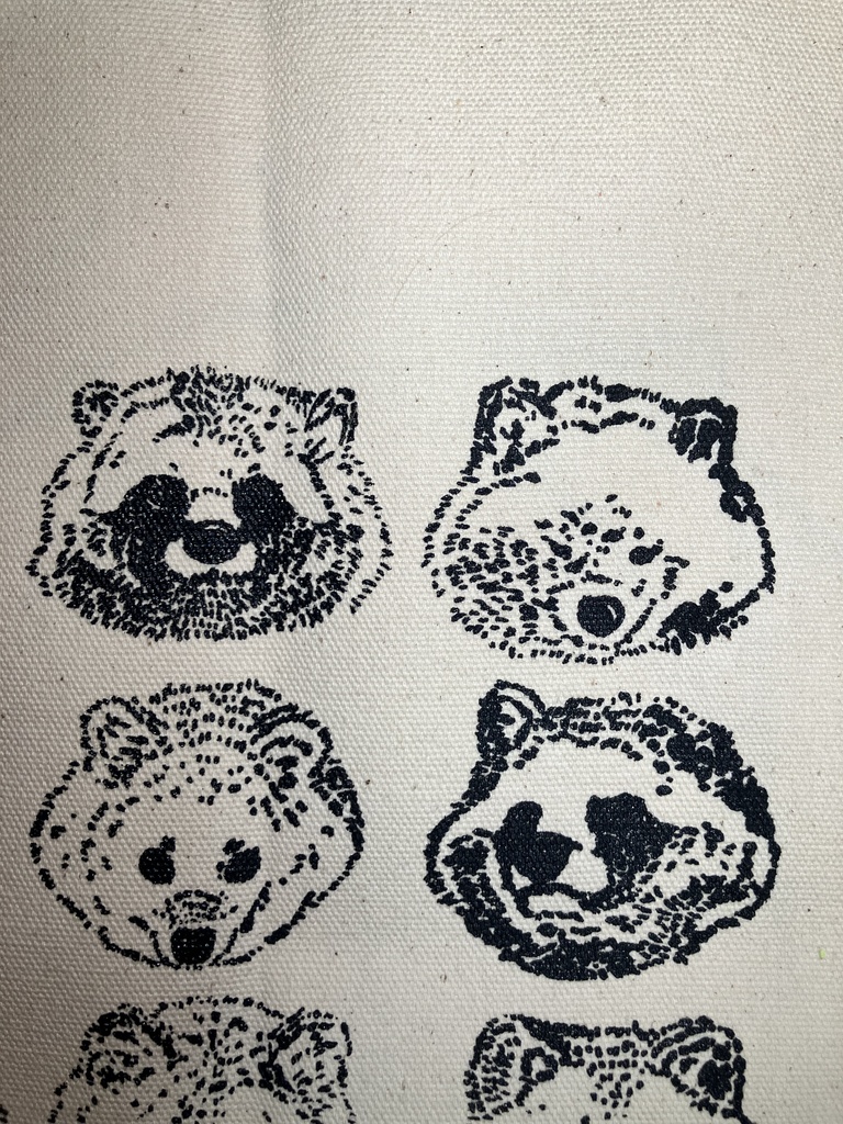 🍥B品🍥タヌキマニア トートバッグ Lサイズ