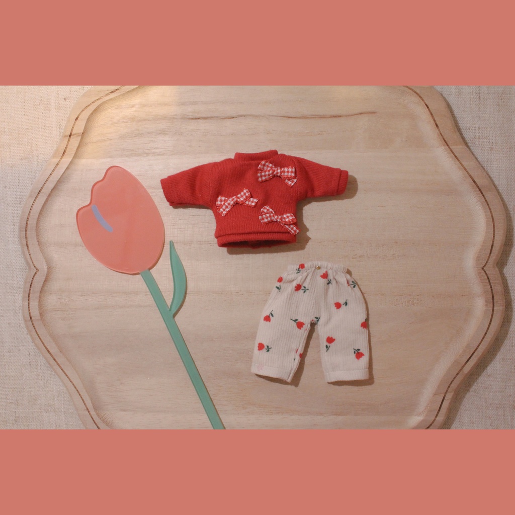 ribbon sweatshirt set