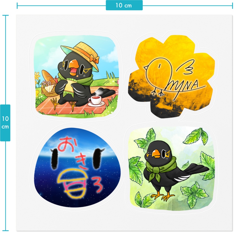 Myna Sticker Assort