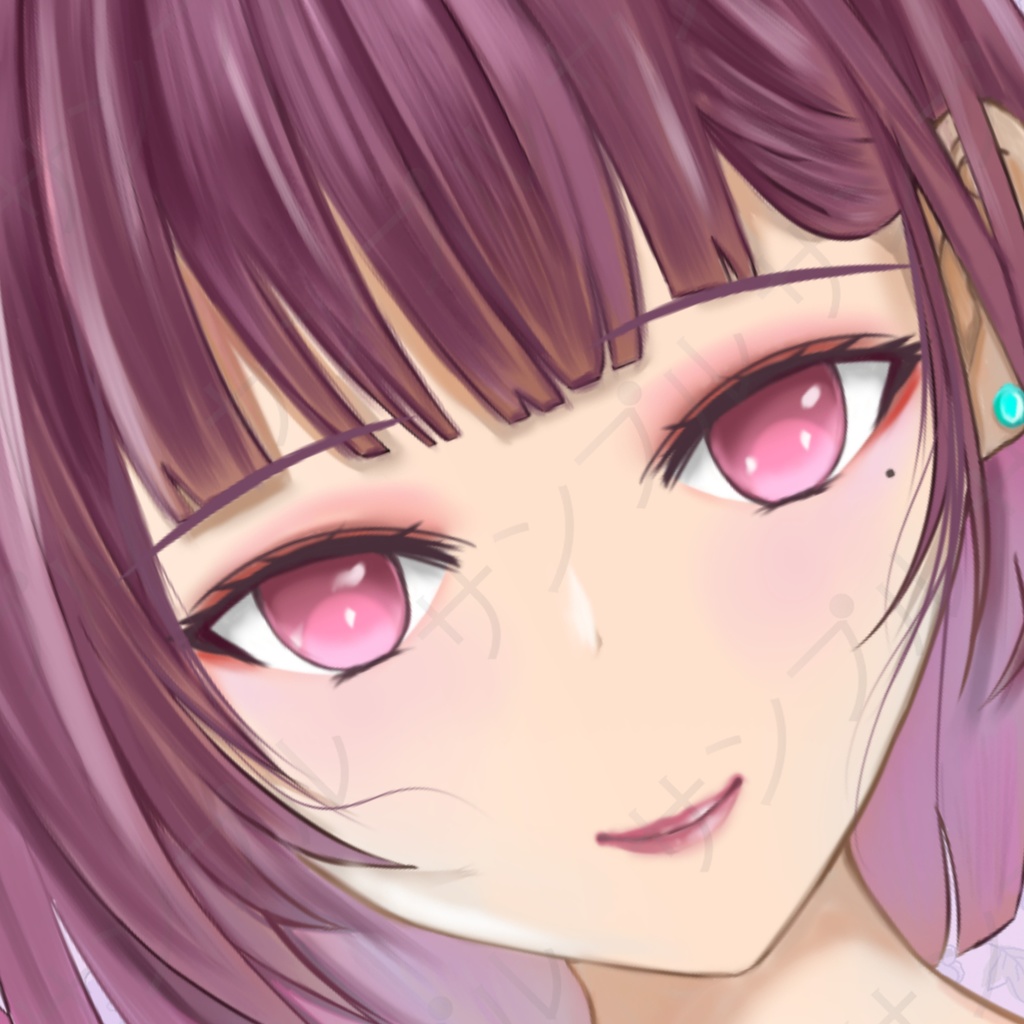 紫髪の女の子のアイコン【NO142-2】
