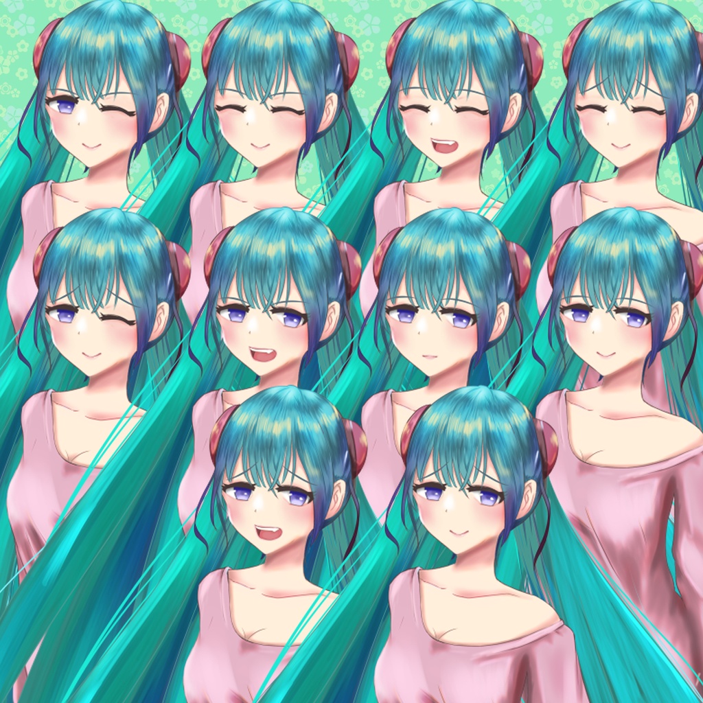 女の子の立ち絵素材5人セット(30枚 高解像度png)/ TRPG素材