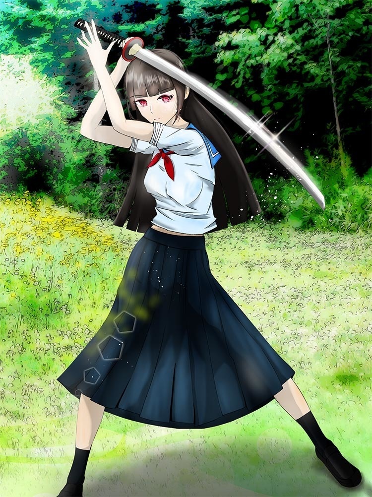 立ち絵素材セット - 女剣士の立ち絵6人vol.1【高解像度png全19枚】/TRPG素材