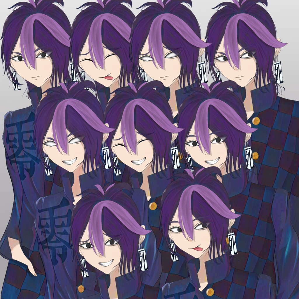 立ち絵素材 - 学ランの男/全身/TRPG素材【NO190】