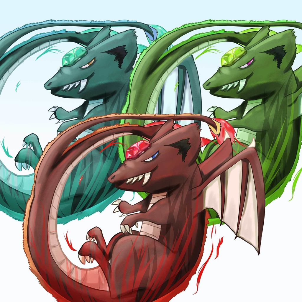 モンスター素材/ネズミ・ドラゴンTRPG素材【NO226】