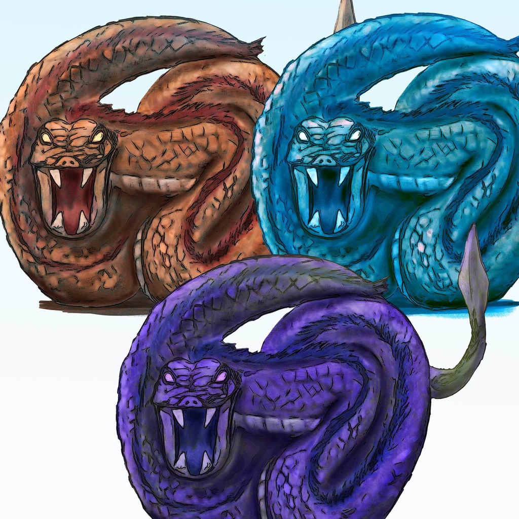 モンスター素材 - 邪竜/ドラゴン/TRPG素材【NO230】