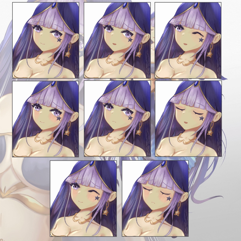 立ち絵素材 - 占い師の女の子/TRPG素材【NO207】