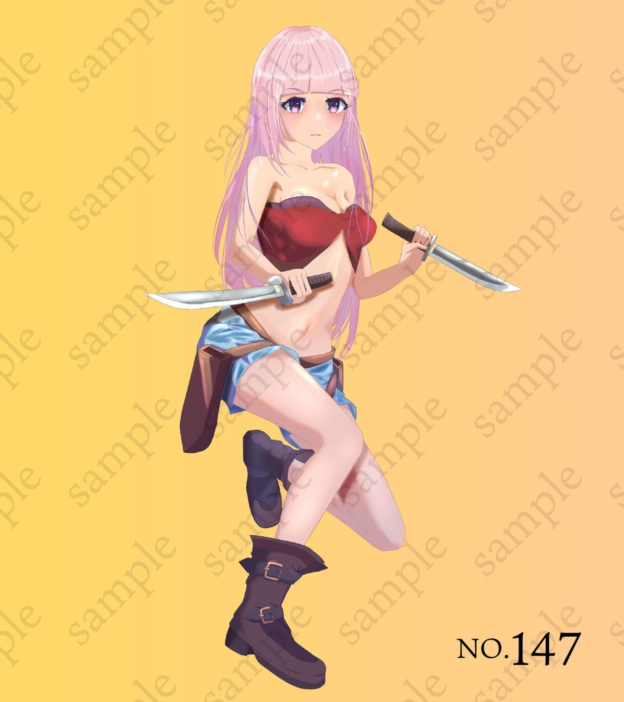 戦う女の子の立ち絵パック - TRPG立ち絵集13人収録