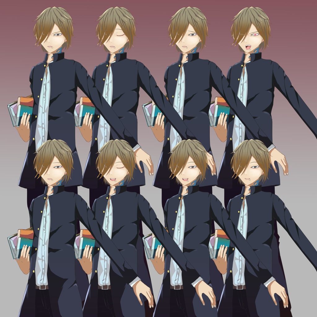 立ち絵素材 - サイコパスな男の子/TRPG素材【NO169】