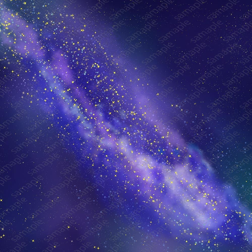 天の川・星空背景のpng素材(6000×4500)