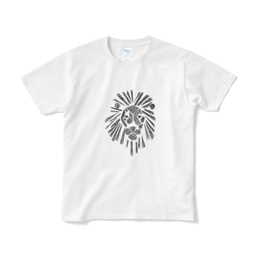 ライオン(鉛筆画)Tシャツ