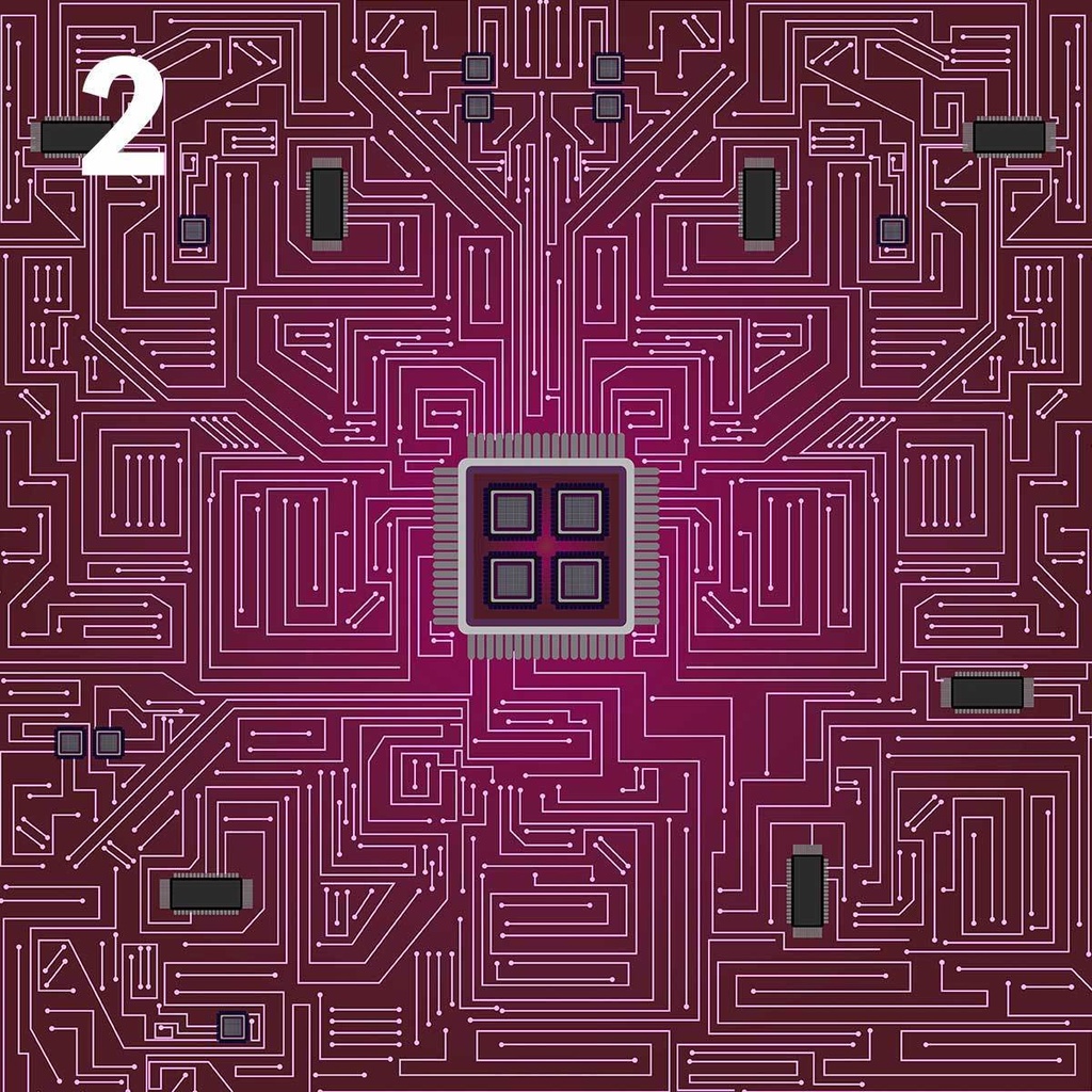電子回路・基板の背景(ベクターor高解像度png画像)