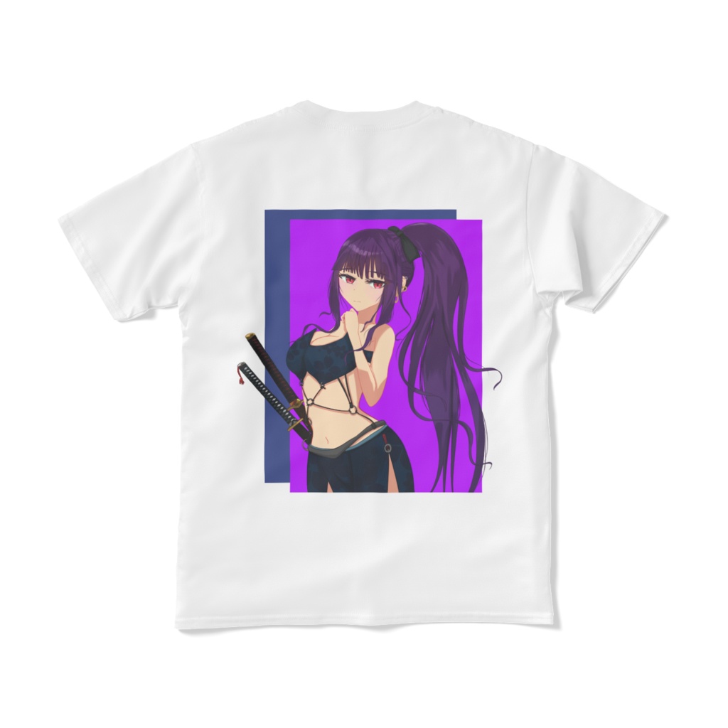 くノ一さんのバックプリントTシャツ