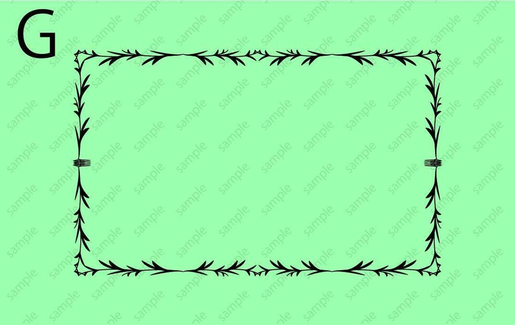 植物・草・四葉のクローバーのフレーム素材(ベクターor高解像度png)