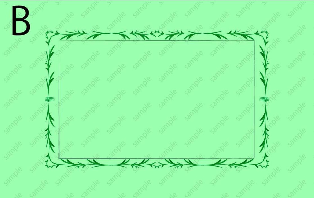 植物・草・四葉のクローバーのフレーム素材(ベクターor高解像度png)