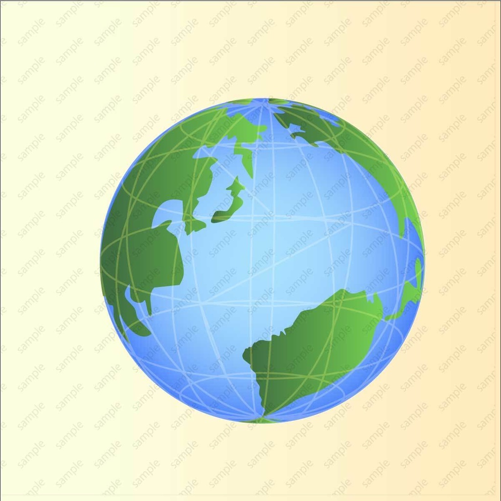 地球のイラスト(ベクターor高解像度png背景透過画像)