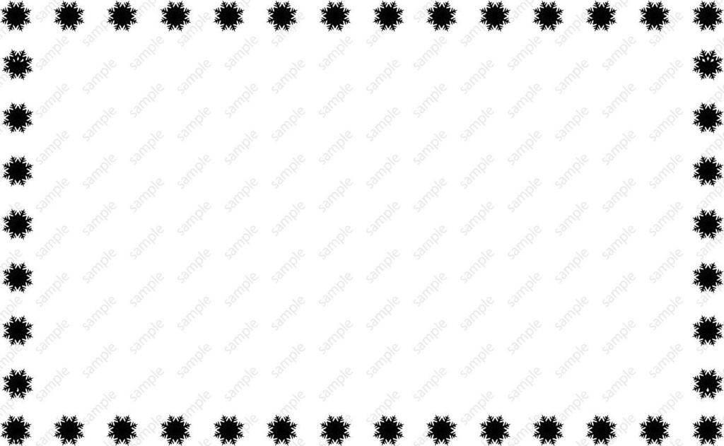 雪のフレームのベクターor高解像度PNGイラスト素材