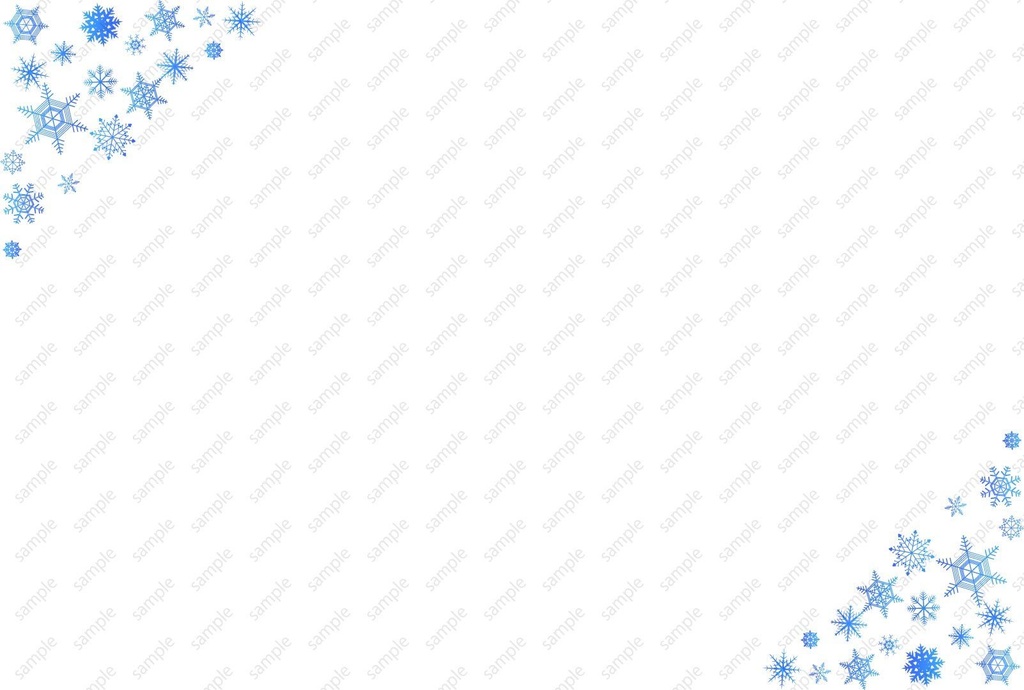 雪のフレームのベクターor高解像度PNGイラスト素材