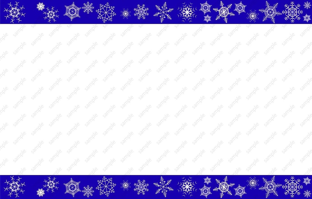 雪のフレームのベクターor高解像度PNGイラスト素材