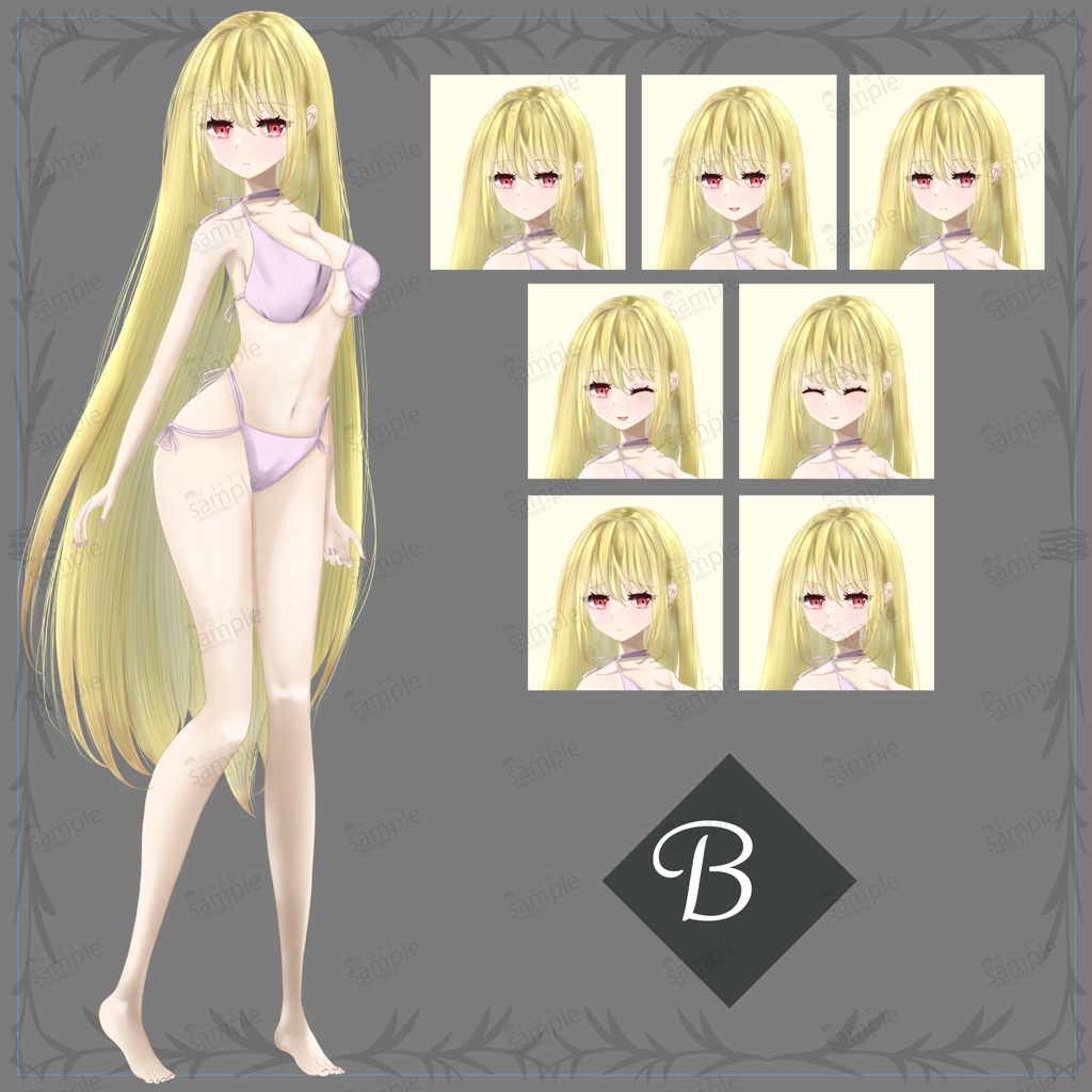 召喚士・魔法使いの女の子TRPG立ち絵素材/白/金髪ファンタジー【367】