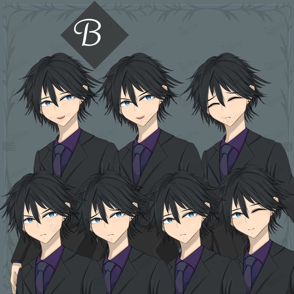 スーツの男 - 立ち絵/TRPG素材【NO253】