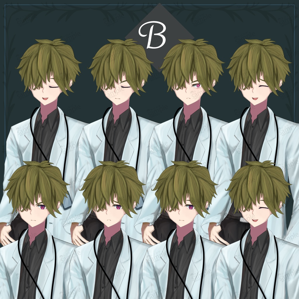 研究所・医師の男 - 立ち絵/TRPG素材【NO281】