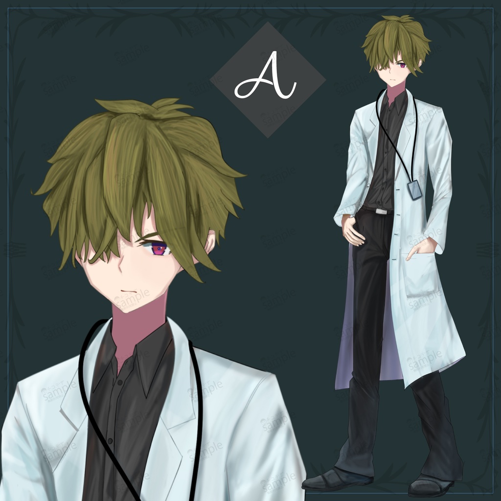 研究所・医師の男 - 立ち絵/TRPG素材【NO281】