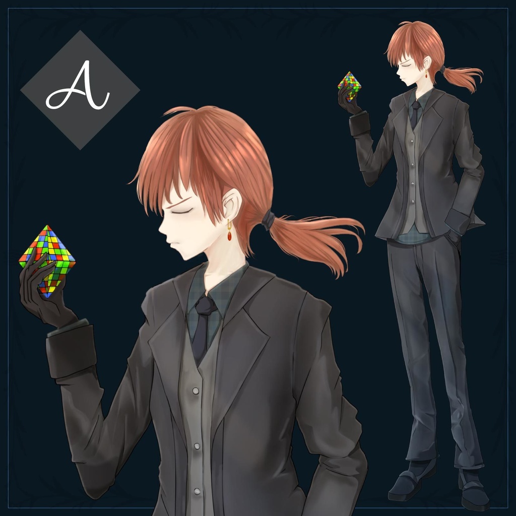 ゲームマスターの男 - 立ち絵/TRPG素材【NO333】