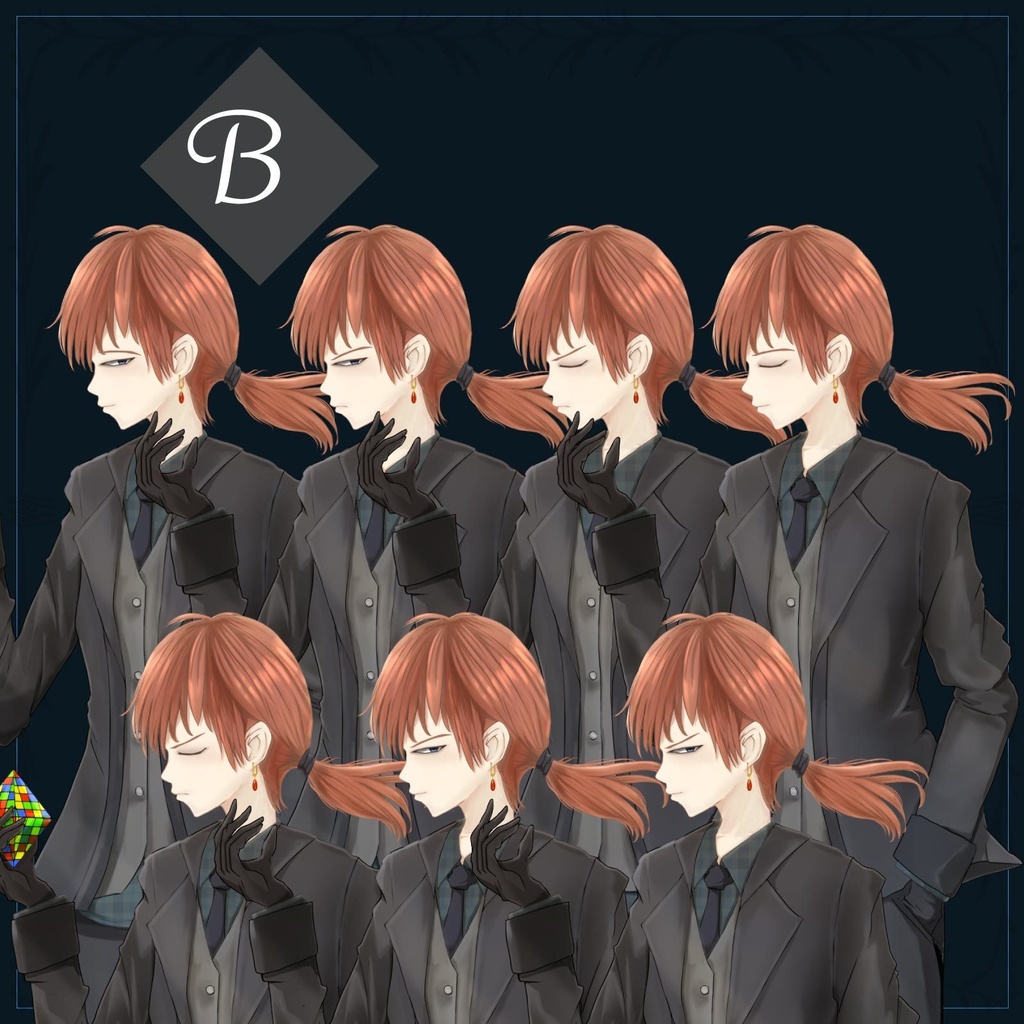 ゲームマスターの男 - 立ち絵/TRPG素材【NO333】