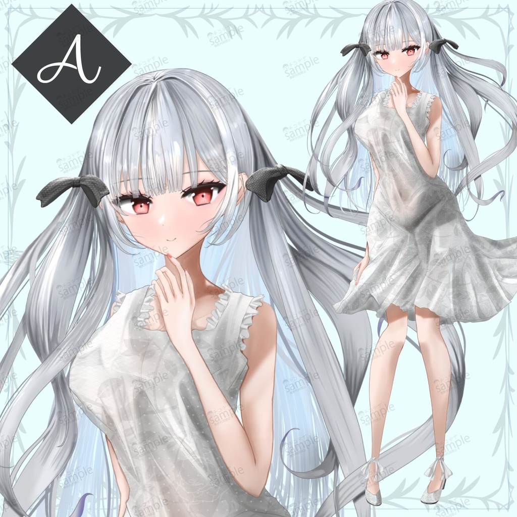 ワンピースの女の子 - 立ち絵/TRPG素材【NO371】