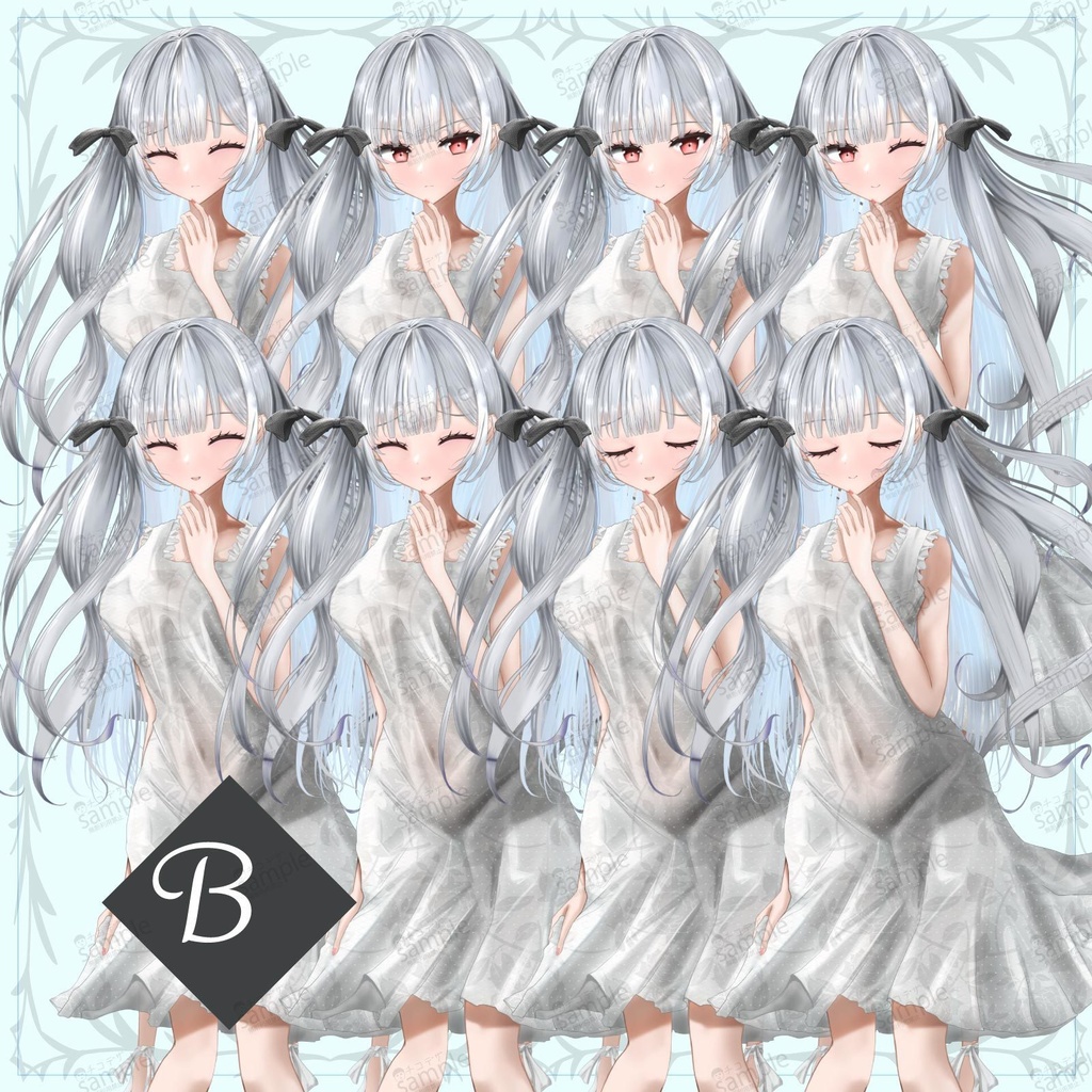 ワンピースの女の子 - 立ち絵/TRPG素材【NO371】