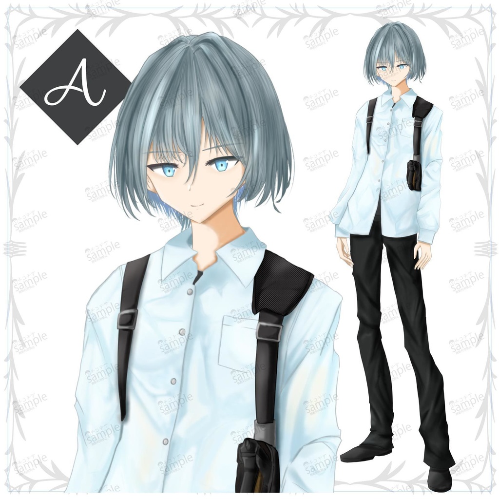 刑事の男 - 立ち絵/TRPG素材【NO371】