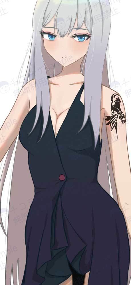 インコのタトゥー風マーク・トライバル・シンボル-jpg/png/ai