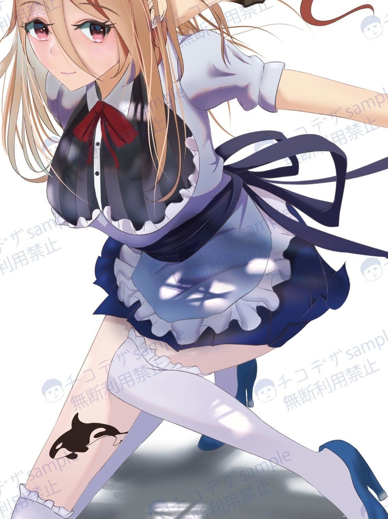 クールなタトゥー風シャチのイラスト全5種 png/ベクター