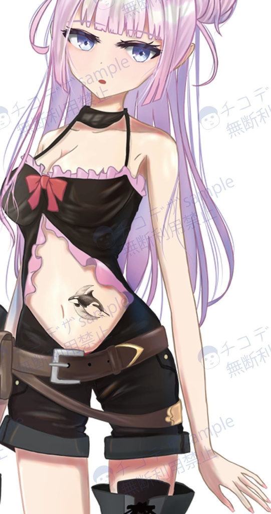 クールなタトゥー風シャチのイラスト全5種 png/ベクター