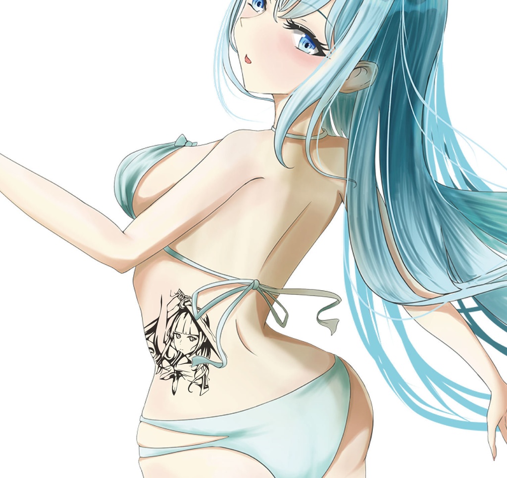 女剣士のトラバル・タトゥー風マーク・シンボル - png/ai