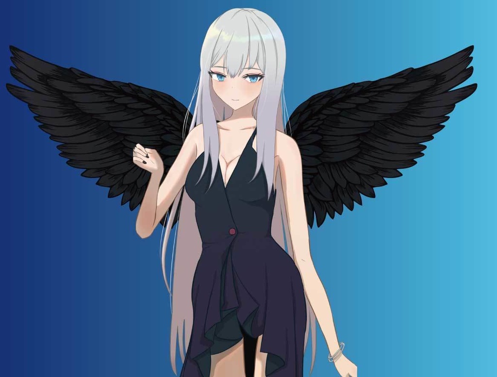 翼のイラストセット10種 - 高解像度png(背景透過) or ai(ベクター)