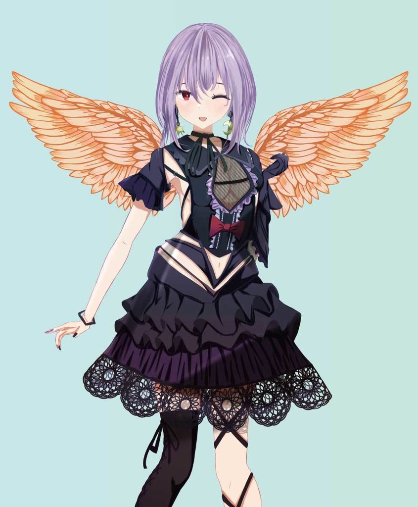 翼のイラストセット10種 - 高解像度png(背景透過) or ai(ベクター)