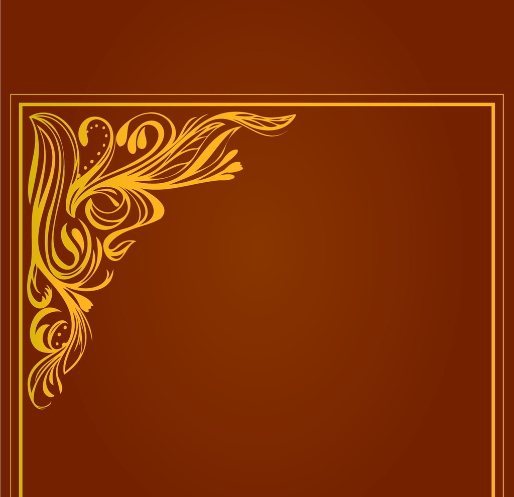 金のアンティーク・ビンテージフレームセット18素材・ゴシック png/ai