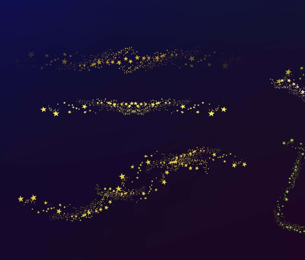 煌めくキラキラ装飾素材34セット - 高解像度png or ai(ベクターcs2)