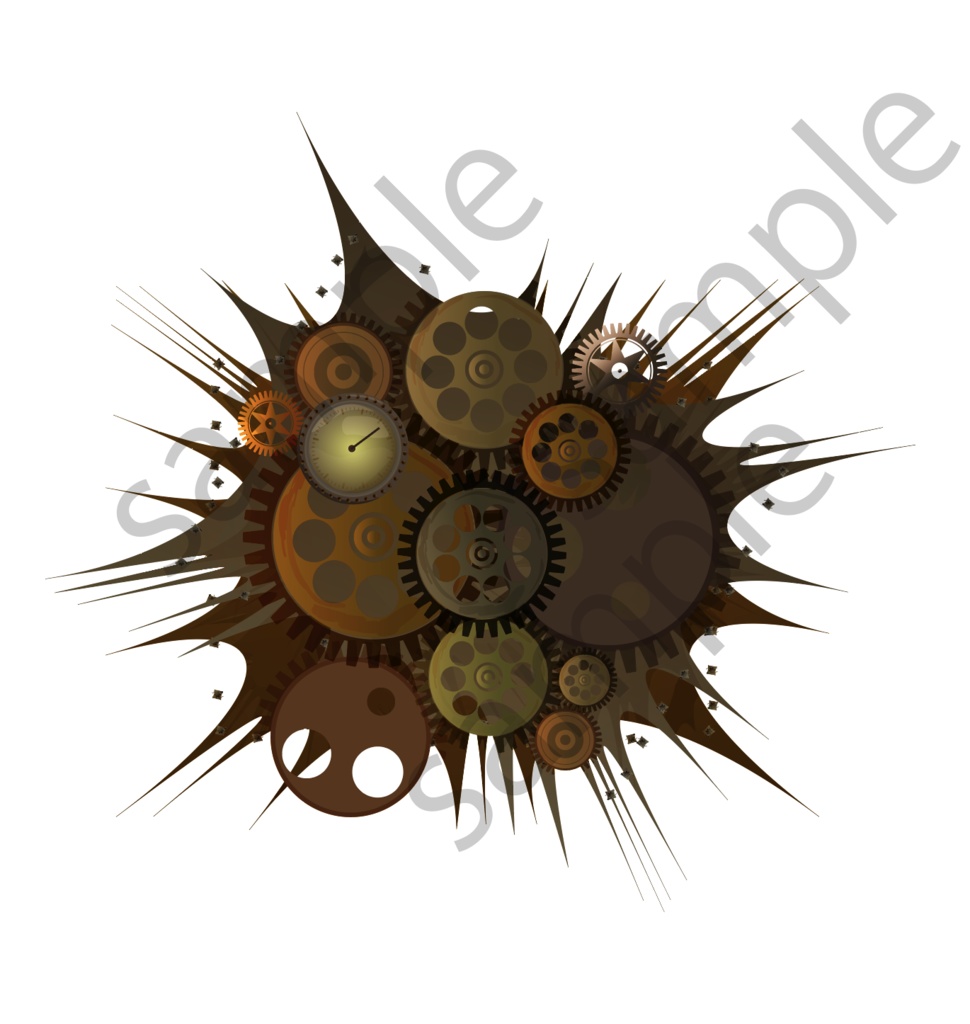 スチームパンクなイラスト素材集全65種 - 機械仕掛けのレトロフューチャーな世界