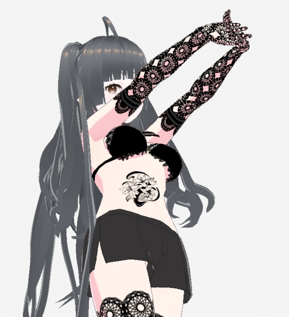 百合の花のタトゥーイラスト - 高解像度png or aiベクター - 94