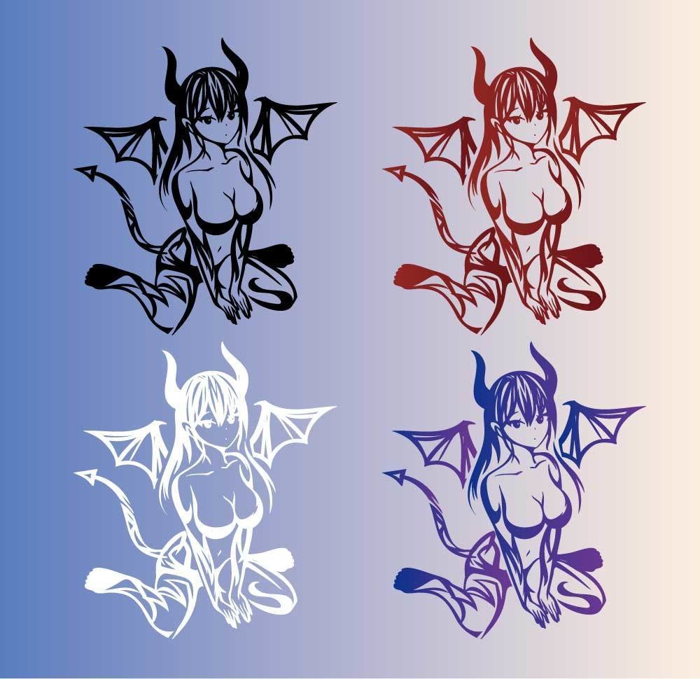 タロット悪魔(Devil)・サキュバスのトライバル・タトゥー風マーク - png/ai - 99