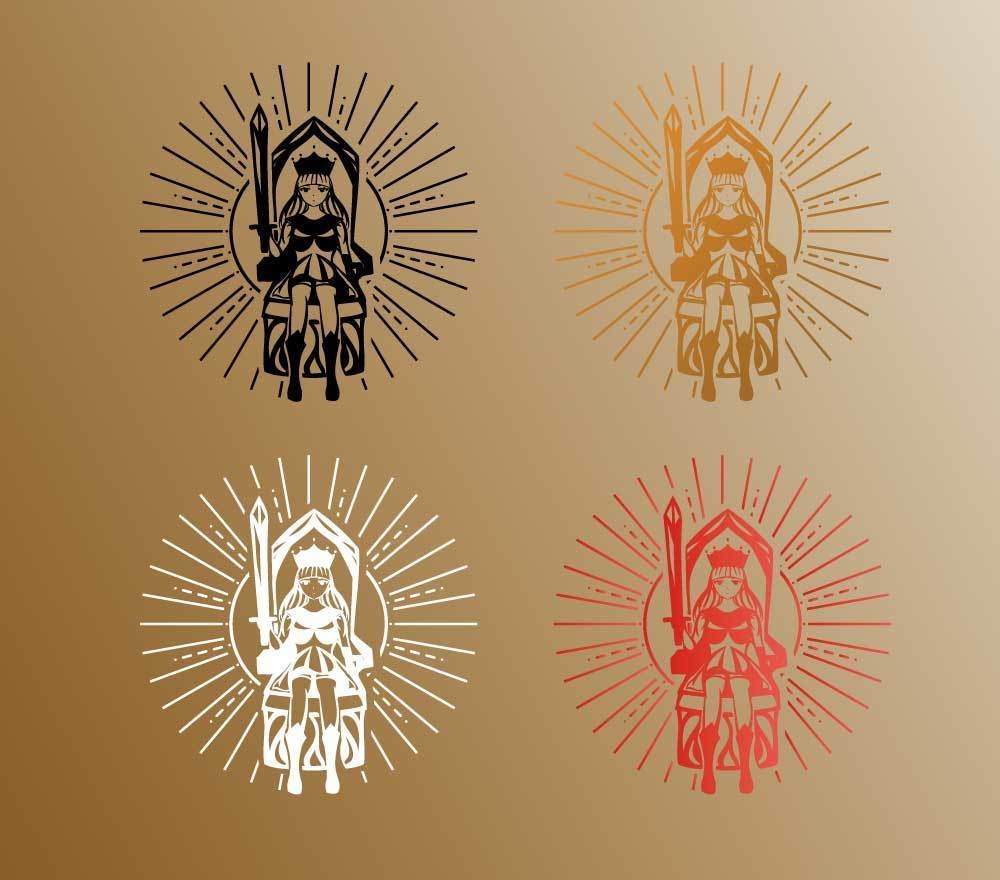 タロット エンペラー(Emperor)のトライバル・タトゥー風マーク - png/ai - 102