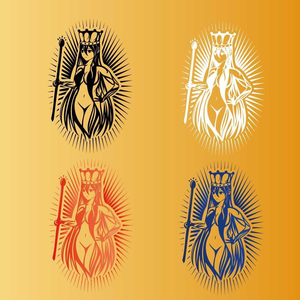 タロット 女帝(Empress)のトライバル・タトゥー風マーク - png/ai - 103
