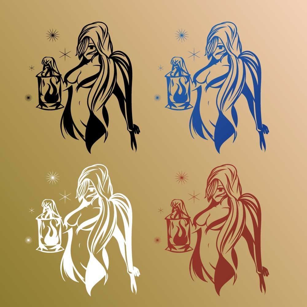 タロット ハーミット(Hermit)のトライバル・タトゥー風マーク - png/ai - 104